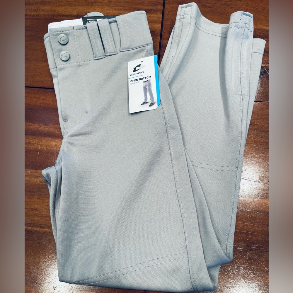 Youth Boys Champro open bottom adjustable baseball pants. Size small.
